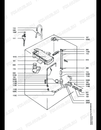 Взрыв-схема стиральной машины Aeg LAVALOGIC1410 - Схема узла Hydraulic System 272